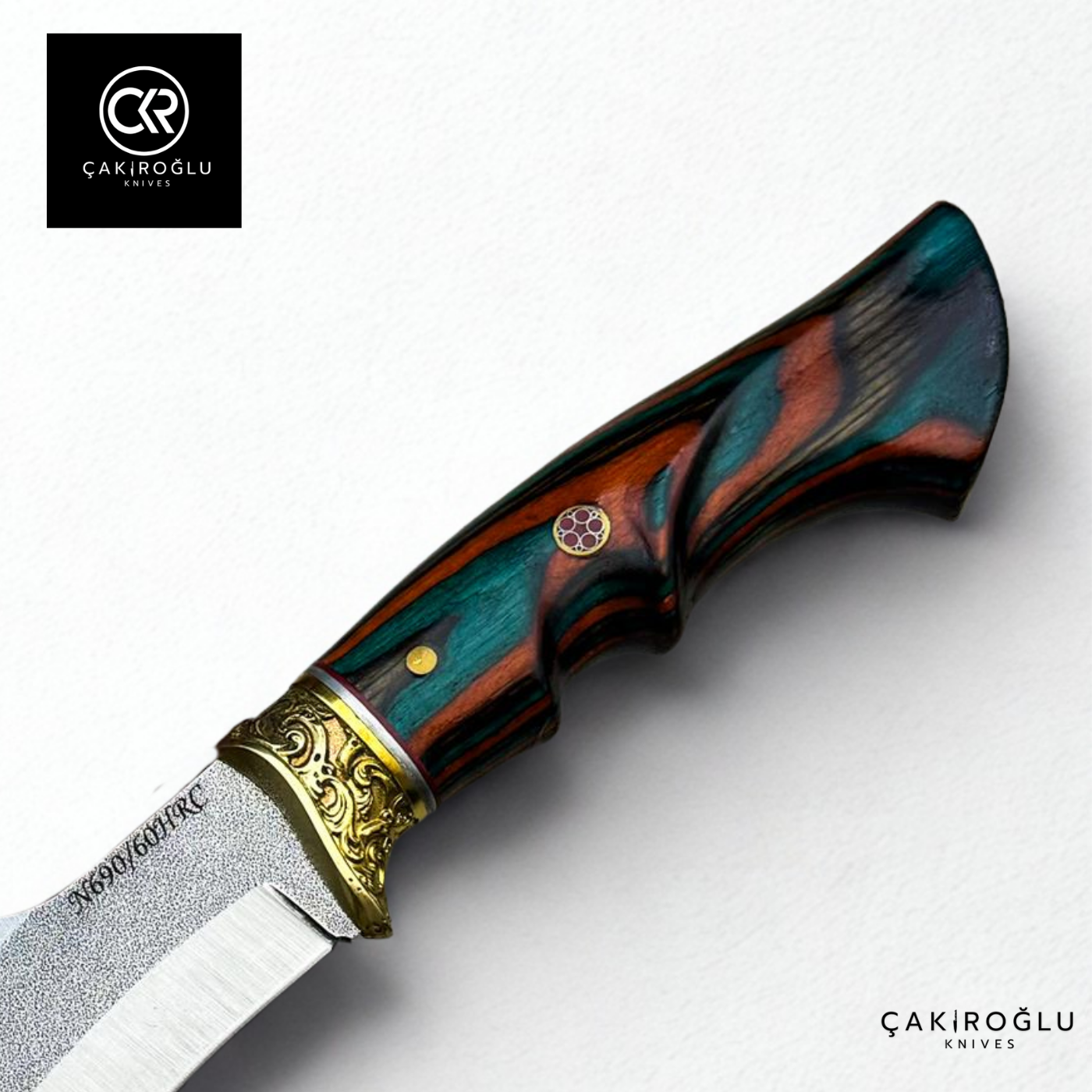 Heritage 296 OceanFlame - Handcrafted Custom N690 Steel Hunting Knife