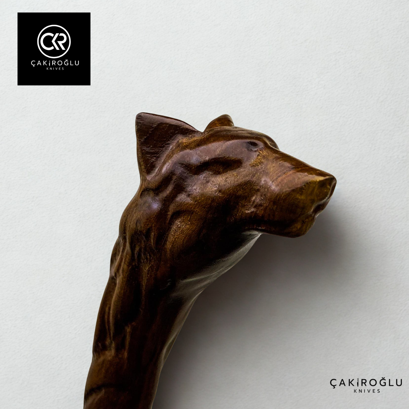 Specially Handworked Wolf Head Design Handmade Camping Axe