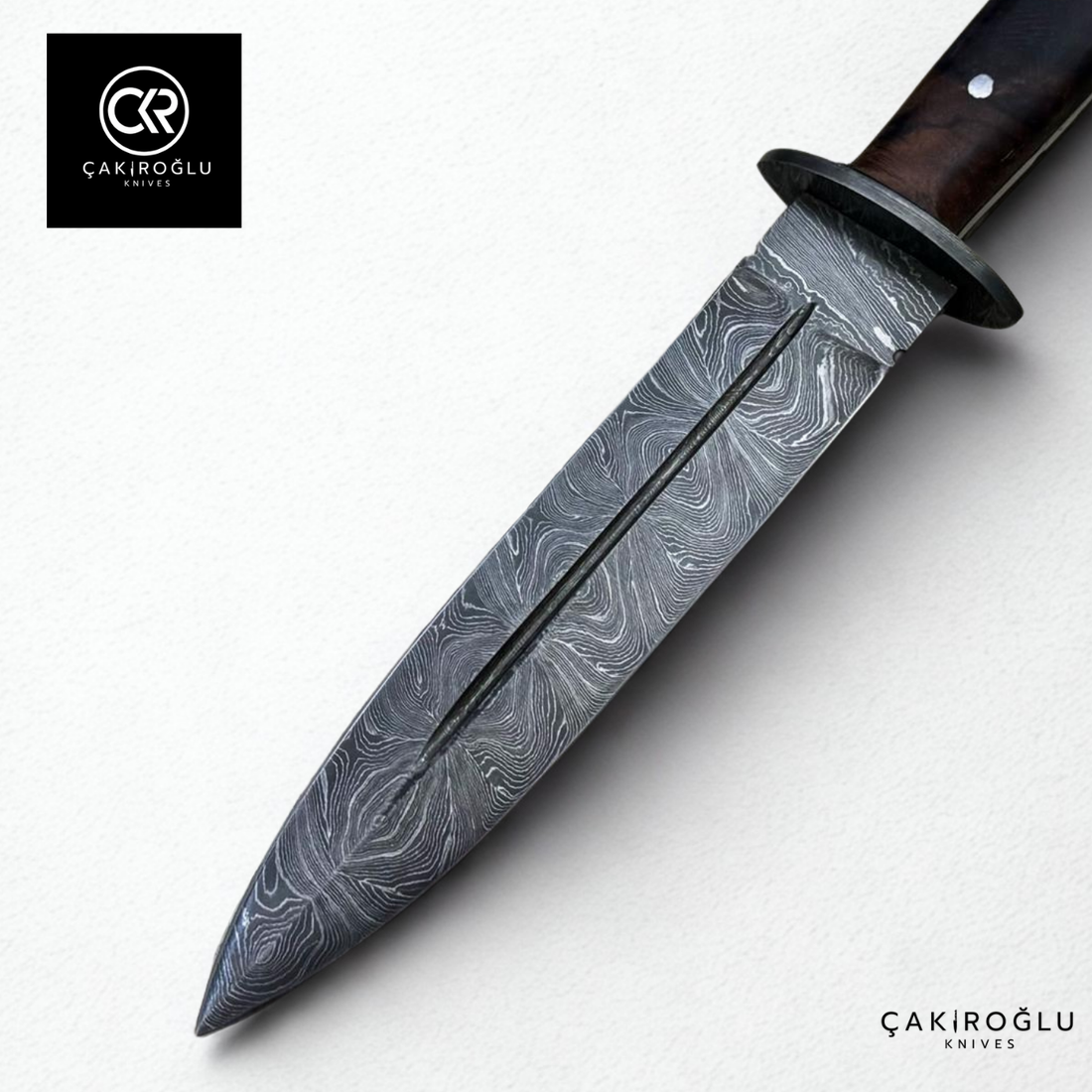 Çakıroğlu Damascus Dagger – Handcrafted Collector’s Knife