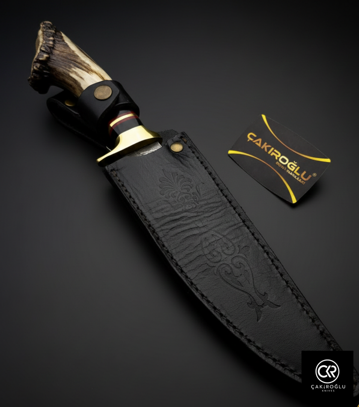 Root Stag - Handcrafted Custom-made Classic Damascus Colletible Knife