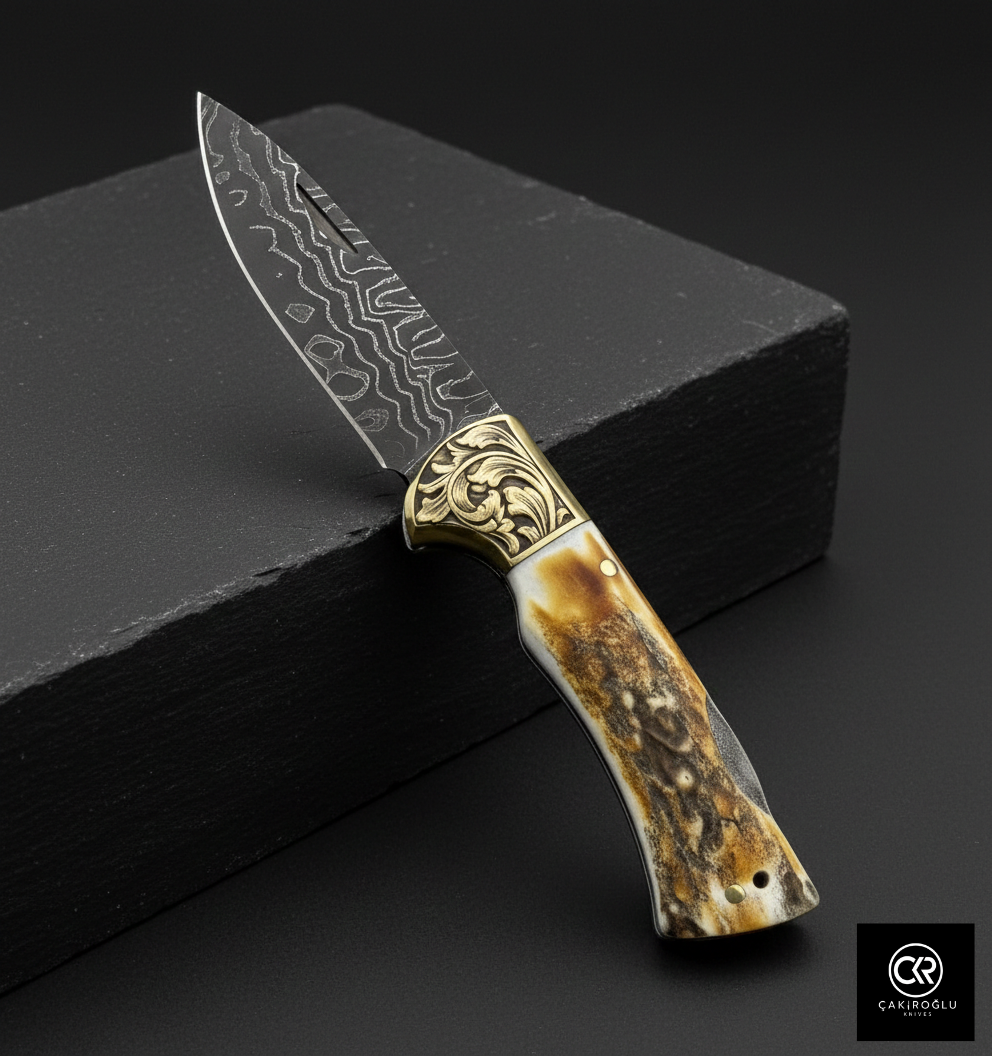 Corvus Series - Custom Handcrafted Folding Knife - Limited Edition