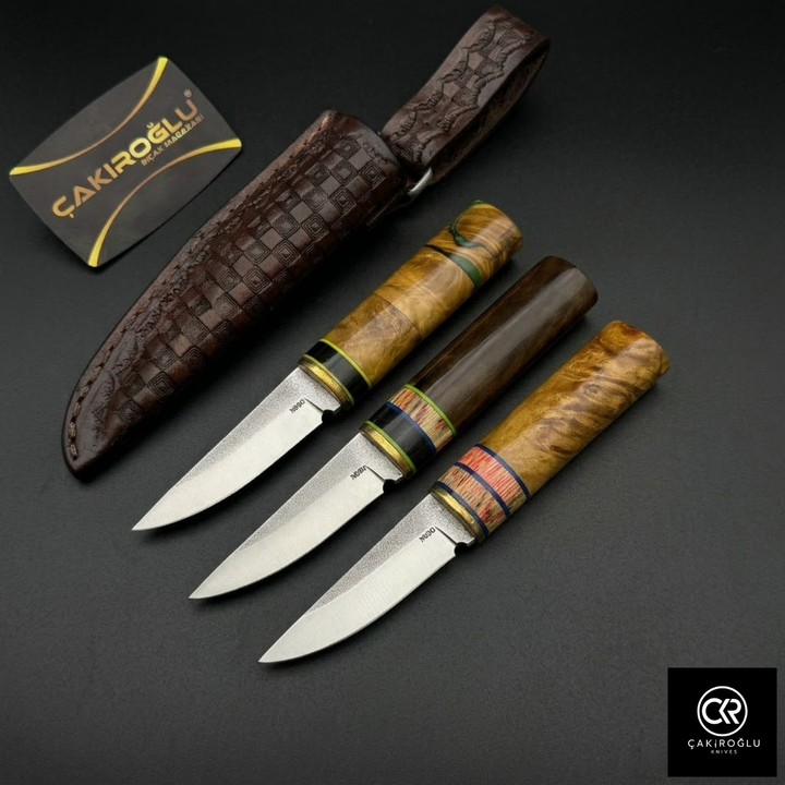Çakıroğlu Handmade Custom-made Böhler N690 Steel Pukko Model Hunting Knives
