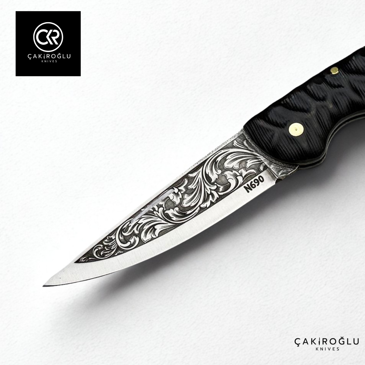 Hayta 838 Black Edition Handcrafted Folding Knife - N690 Böhler Steel & Compact Handle