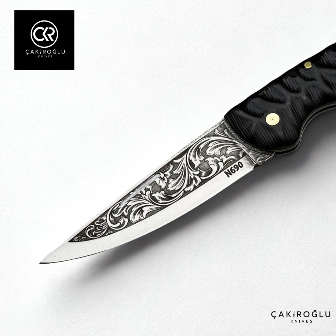 Hayta 838 Black Edition Handcrafted Folding Knife - N690 Böhler Steel & Compact Handle