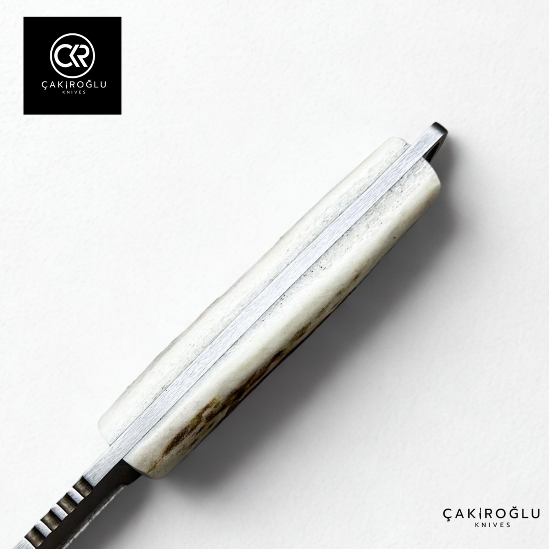 Handcrafted Custom Hunting Knife - N690 Böhler Steel & Deer Antler Handle