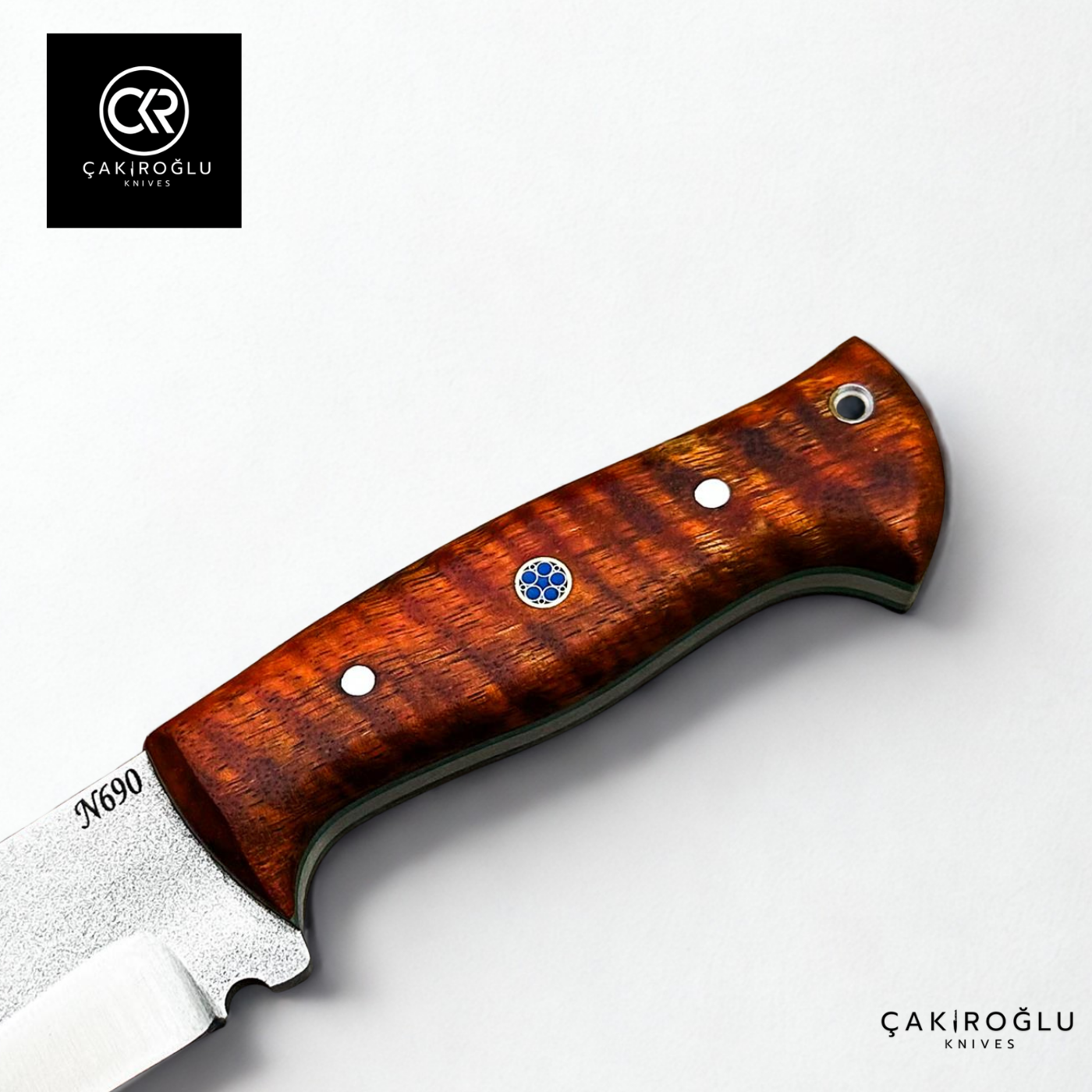 Handcrafted Custom-made Böhler N690 Steel & Stabilized Mango Handle Hunting Knife