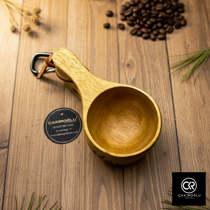 Handcrafted Kuksa Cup - The bear paw engraving