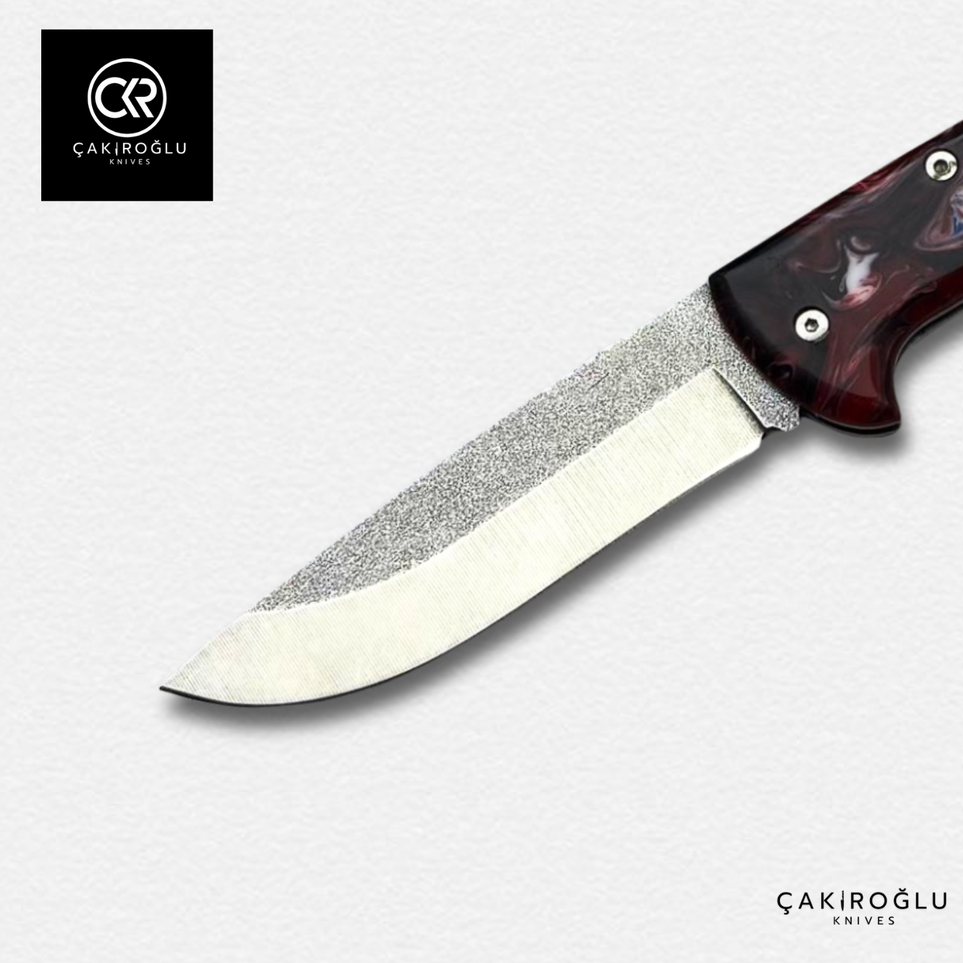 Göxon 207 v2 - Epoxy Amber Handle Handcrafted Knife