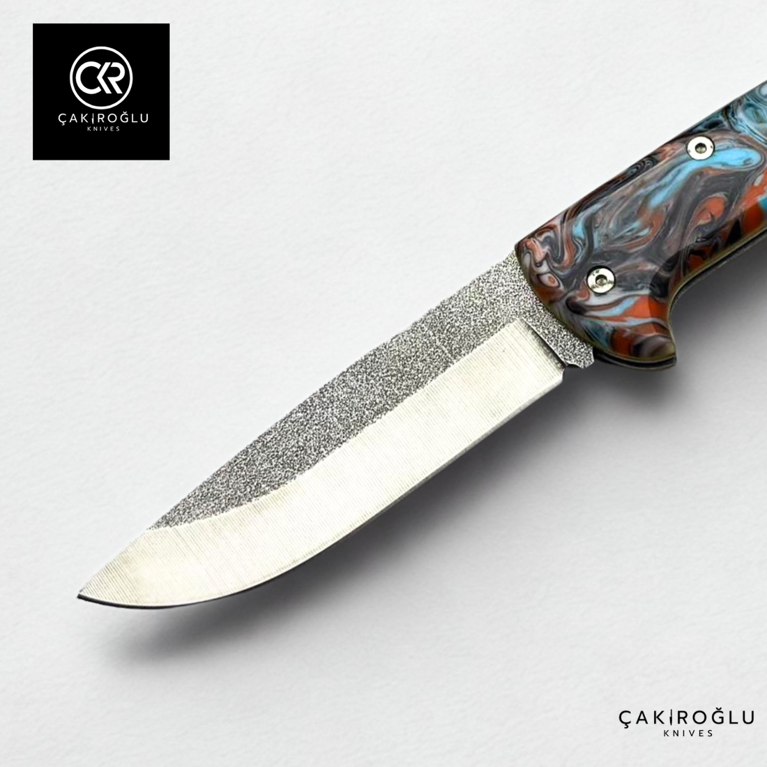 Göxon Plus - Epoxy Amber Handle Handcrafted Knife