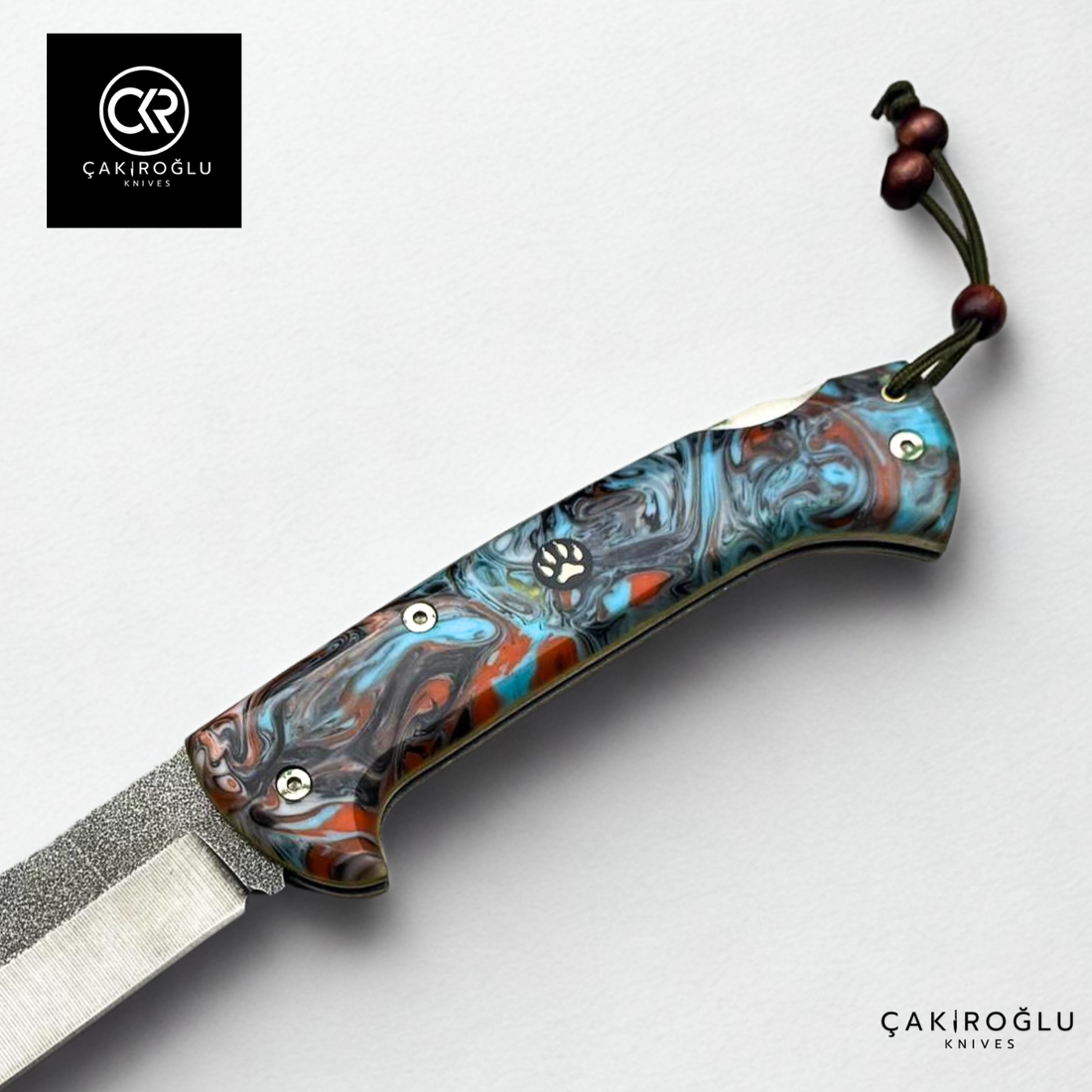 Göxon Plus - Epoxy Amber Handle Handcrafted Knife