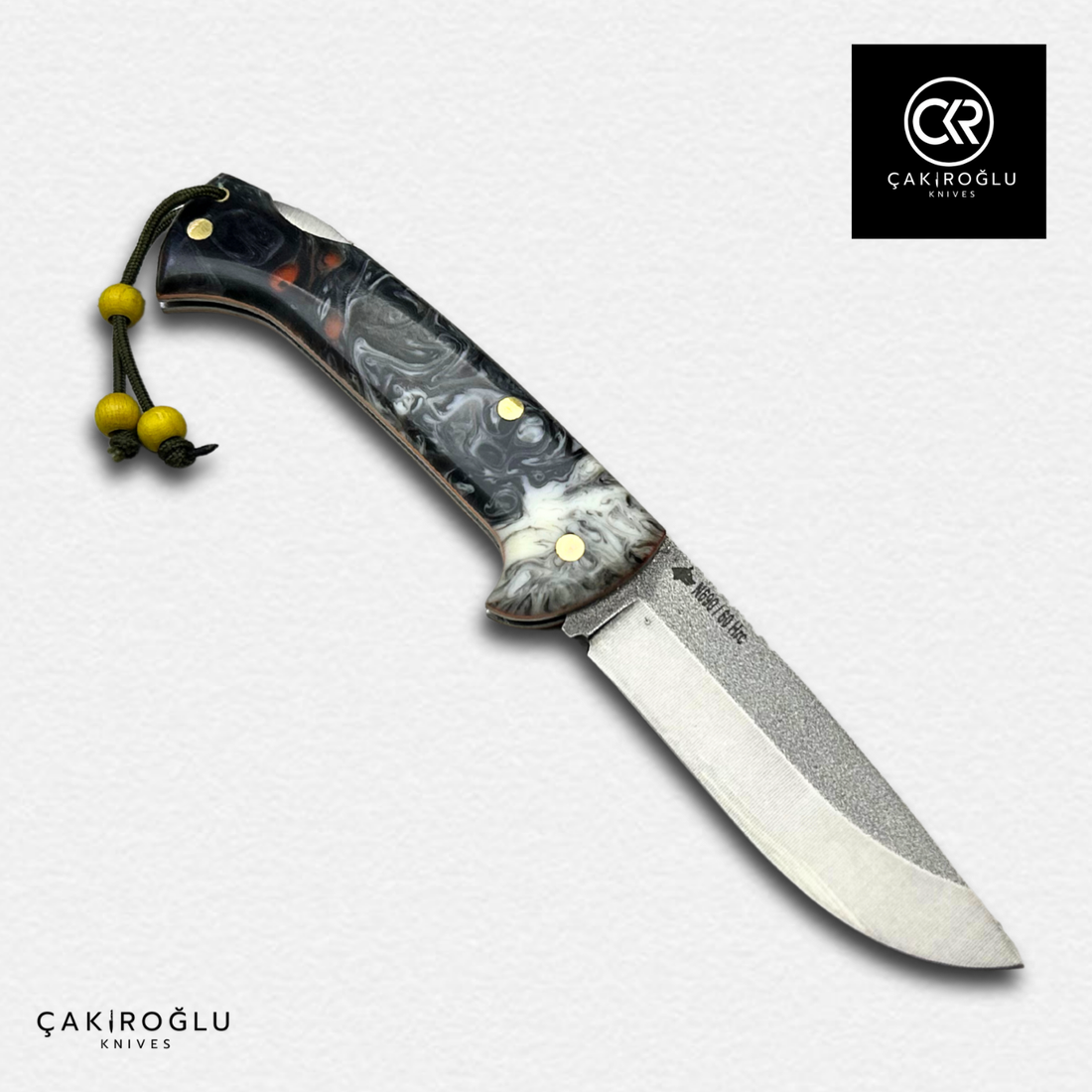 Göxon Plus - Epoxy Amber Handle Handcrafted Knife