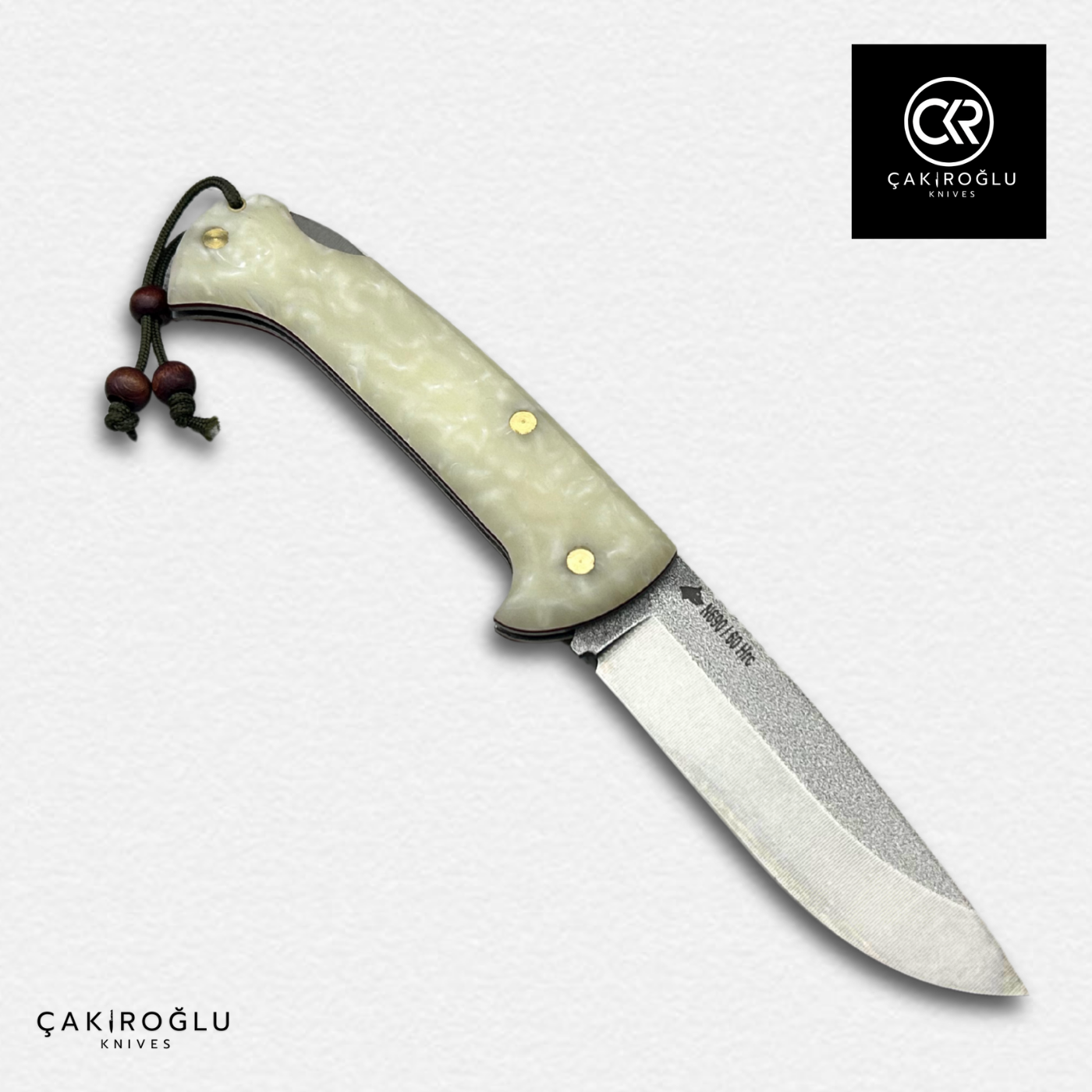 Göxon 207 v2 - Epoxy Amber Handle Handcrafted Knife