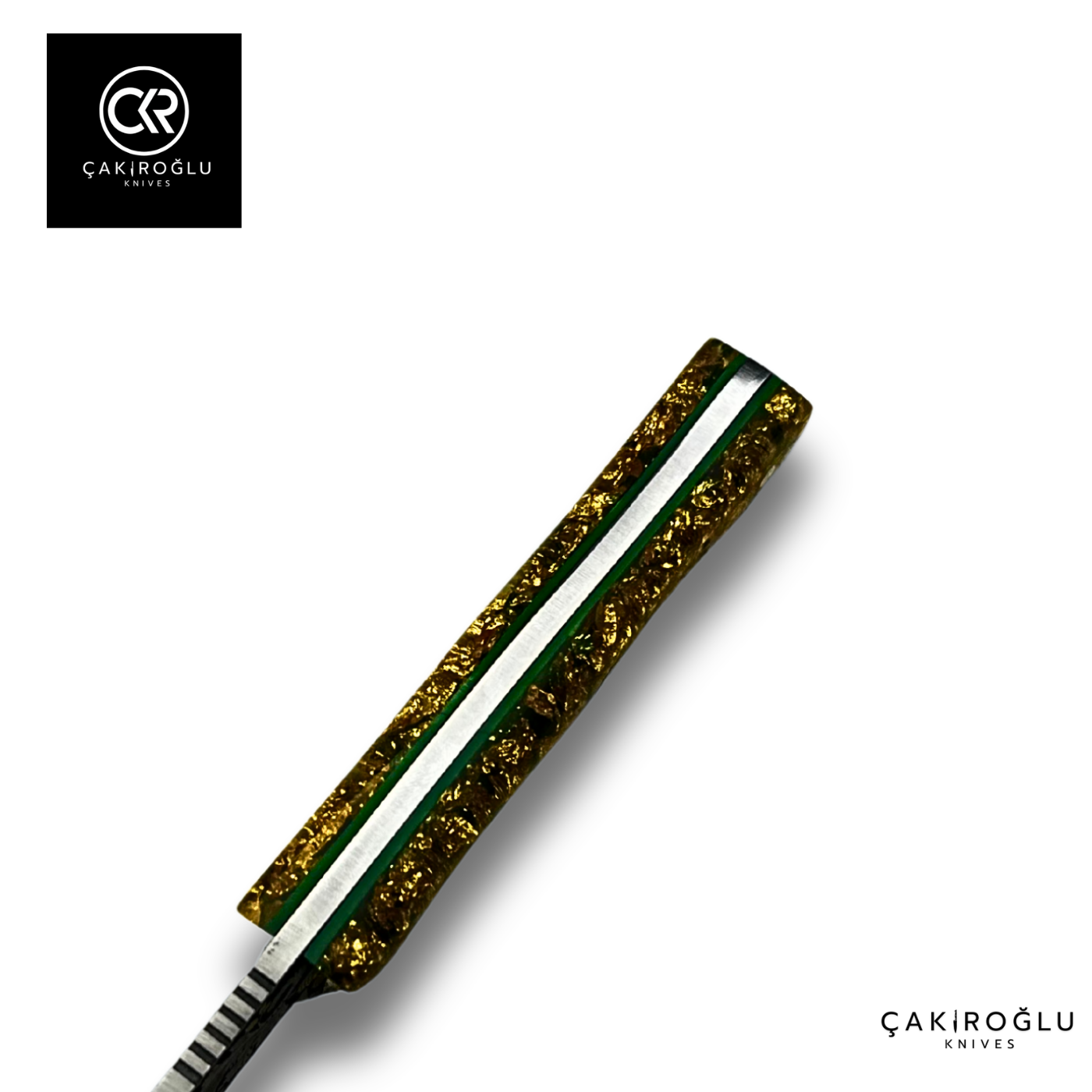 Golden Dust V2 - Limited Collector’s Edition N690 Knife with Gold Engraving & Golden Dust Handle