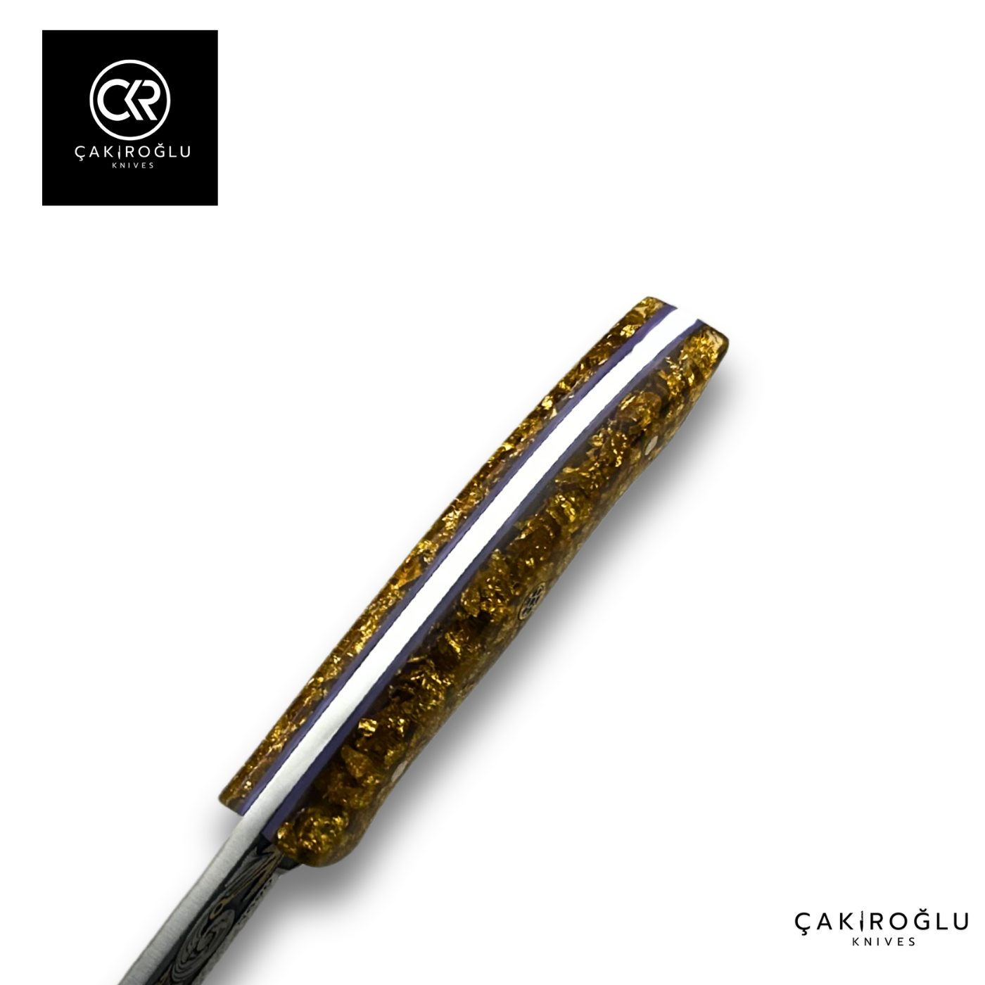 Golden Dust V1 - Limited Collector’s Edition N690 Knife with Gold Engraving & Golden Dust Handle